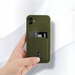 Zebana Samsung Galaxy A05 ile Uyumlu Kılıf Zebana Kartlıklı Sweet Yumuşak Silikon Kılıf Yeşil