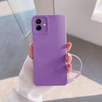 Zebana Samsung Galaxy A05 ile Uyumlu Kılıf Zebana Love Yumuşak Silikon Kılıf Lila