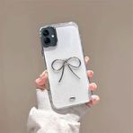 Zebana Samsung Galaxy A06 ile Uyumlu Kılıf Zebana Bow Silikon Kılıf Şeffaf