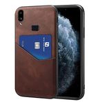 Zebana Samsung Galaxy A10S Kahverengi Cepli Nubuk Kılıf