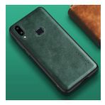 Zebana Samsung Galaxy A10S Yeşil Lüx Deri Kılıf