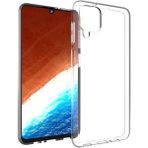 Zebana Samsung Galaxy A12 Uyumlu Kılıf Zebana Şeffaf Soft Silikon Kılıf Şeffaf