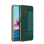 Zebana Samsung Galaxy A13 ile Uyumlu Kılıf Zebana Golden Silikon Kılıf Yeşil