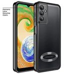 Zebana Samsung Galaxy A14 ile Uyumlu Kılıf Zebana Glint Silikon Kılıf Siyah