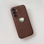 Zebana Samsung Galaxy A14 ile Uyumlu Kılıf Zebana Velvix Silikon Kılıf Kahverengi