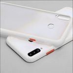Zebana Samsung Galaxy A20S Beyaz Stylish Silikon Kenar Kılıf