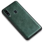 Zebana Samsung Galaxy A20S Yeşil Lüx Deri Kılıf