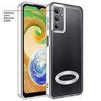 Zebana Samsung Galaxy A24 ile Uyumlu Kılıf Zebana Glint Silikon Kılıf Gri