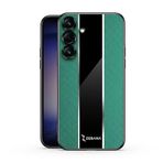 Zebana Samsung Galaxy A25 5G ile Uyumlu Kılıf Zebana Premium Deri Kılıf Yeşil