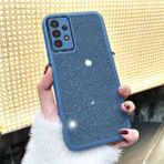 Zebana Samsung Galaxy A52 5G Uyumlu Kılıf Zebana Işıltım Silikon Kılıf (Kamera Lens Korumalı) Açık Mavi