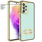 Zebana Samsung Galaxy A53 5G ile Uyumlu Kılıf Zebana Glint Silikon Kılıf Gold