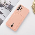 Zebana Samsung Galaxy A53 5G ile Uyumlu Kılıf Zebana Kartlıklı Sweet Yumuşak Silikon Kılıf Rose Gold