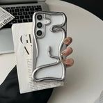 Zebana Samsung Galaxy A54 ile Uyumlu Kılıf Zebana 3D Snake Silikon Kılıf Gri