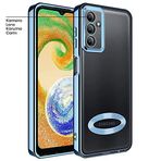Zebana Samsung Galaxy A54 ile Uyumlu Kılıf Zebana Glint Silikon Kılıf Açık Mavi