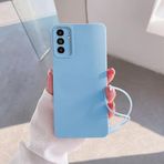Zebana Samsung Galaxy A54 ile Uyumlu Kılıf Zebana Love Yumuşak Silikon Kılıf Açık Mavi