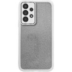 Zebana Samsung Galaxy A72 5G Uyumlu Kılıf Zebana Işıltım Silikon Kılıf (Kamera Lens Korumalı) Gri