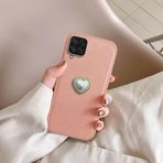 Zebana Samsung Galaxy M12 ile Uyumlu Kılıf Zebana Velvix Silikon Kılıf Rose Gold