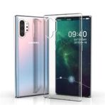 Zebana Samsung Galaxy Note 10 Plus ile Uyumlu Kılıf Zebana Şeffaf Soft Silikon Kılıf Şeffaf
