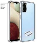 Zebana Samsung Galaxy S20 FE ile Uyumlu Kılıf Zebana Glint Silikon Kılıf Gri