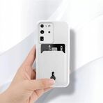 Zebana Samsung Galaxy S20 Ultra ile Uyumlu Kılıf Zebana Kartlıklı Sweet Yumuşak Silikon Kılıf Beyaz