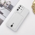 Zebana Samsung Galaxy S20 Ultra Uyumlu Kılıf Zebana Kartlıklı Sweet Yumuşak Silikon Kılıf Beyaz