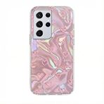 Zebana Samsung Galaxy S22 Ultra ile Uyumlu Kılıf Zebana Pink Heart Silikon Kılıf Pembe