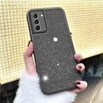 Zebana Samsung Galaxy S23 FE ile Uyumlu Kılıf Zebana Işıltım Silikon Kılıf - Kamera Lens Korumalı Siyah