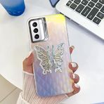 Zebana Samsung Galaxy S23 FE ile Uyumlu Kılıf Zebana Standlı Kelebek Silikon Kılıf Desen 2