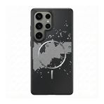 Zebana Samsung Galaxy S23 Ultra ile Uyumlu Kılıf Zebana Vionix M-Safe Silikon Kılıf Siyah