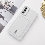 Zebana Samsung Galaxy S24 ile Uyumlu Kılıf Zebana Kartlıklı Sweet Yumuşak Silikon Kılıf Beyaz