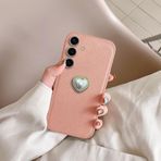 Zebana Samsung Galaxy S24 ile Uyumlu Kılıf Zebana Velvix Silikon Kılıf Rose Gold