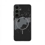Zebana Samsung Galaxy S25 ile Uyumlu Kılıf Zebana Vionix M-Safe Silikon Kılıf Siyah