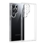 Zebana Samsung Galaxy S25 Ultra ile Uyumlu Kılıf Zebana Şeffaf Soft Silikon Kılıf Şeffaf