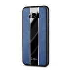 Zebana Samsung Galaxy S8 Plus ile Uyumlu Kılıf Zebana Premium Deri Kılıf Mavi