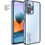 Zebana Xiaomi Redmi Note 10 Pro Açık Mavi Glint Silikon Cep Telefonu Kılıfı