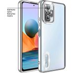 Zebana Xiaomi Redmi Note 10 Pro Gri Glint Silikon Cep Telefonu Kılıfı