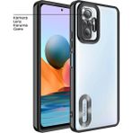 Zebana Xiaomi Redmi Note 10 Pro Siyah Glint Silikon Cep Telefonu Kılıfı