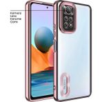 Zebana Xiaomi Redmi Note 11 Pro Rose Gold Glint Silikon Cep Telefonu Kılıfı