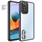Zebana Xiaomi Redmi Note 11 Siyah Glint Silikon Cep Telefonu Kılıfı