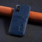 Zebana Xiaomi Redmi Note 12S ile Uyumlu Kılıf Zebana Kartlıklı Lüx Deri Kılıf Lacivert