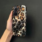 Zebana Xiaomi Redmi Note 12S ile Uyumlu Kılıf Zebana Luxe Leopard Silikon Kılıf Siyah