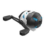 Zebco Roam Spincast Olta Makarası, Boyut 30 Makara, Sağ veya Sol Elle Değiştirilebilir, 4,5 kg Zebco Olta İpi ile Önceden Sarılmış, Paslanmaz Çelik Ön Kapak, Mavi