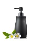ZEBEYIMA 304 Paslanmaz Çelik Tezgah Üstü Siyah Sabunluk Paslanmaya Dayanıklı Sızdırmaz Sıvı El Dezenfektanı Pompası, Mutfak Lavabosu, Tezgah, Banyo için (14 oz/400 ml)