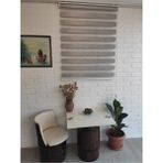 Zebra -Ahşap Desenli Koyu Kahve Rengi Bambu Zebra Stor Perde - 40 x 100 cm - Kahverengi