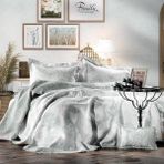 Zebra Casa All Days Damask Yeşil Çift Kişilik Yatak Örtüsü