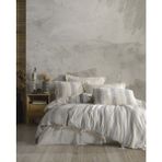 Zebra Casa Bari %100 Pamuk Çift Kişilik Nevresim Takımı - Açık Gri - 220 x 240 cm