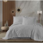 Zebra Casa Carla Çift Kişilik Pike Takımı - Gri - 240x260cm