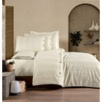 Zebra Casa Çift Kişilik Nevresim Takımı / Krem - 200 x 220 cm