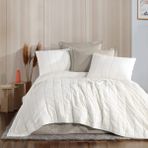 Zebra Casa Elisa Çift Kişilik Yatak Örtüsü Seti / Bej - 240 x 260 cm
