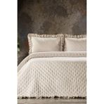 Zebra Casa Lima Bej Çift Kişilik Yatak Örtüsü Seti - 240 x 260 cm
